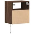 Kép 8/11 - 2 db barna tölgyszínű fali TV-szekrény LED-del 41 x 31 x 45 cm