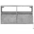 Kép 6/11 - Betonszürke falra szerelhető TV-szekrény LED-del 80x31x45 cm