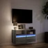 Kép 5/11 - Szürke sonoma színű fali TV-szekrény LED-del 80 x 31 x 45 cm