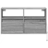 Kép 6/11 - Szürke sonoma színű fali TV-szekrény LED-del 80 x 31 x 45 cm