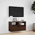 Kép 4/11 - Barna tölgyszínű fali TV-szekrény LED-del 80 x 31 x 45 cm