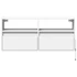 Kép 6/11 - Fehér falra szerelhető TV-szekrény LED-lámpákkal 100x31x45 cm