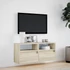 Kép 4/11 - Sonoma tölgy színű fali TV-szekrény LED-ekkel 100x31x45 cm