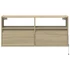 Kép 6/11 - Sonoma tölgy színű fali TV-szekrény LED-ekkel 100x31x45 cm