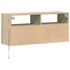 Kép 8/11 - Sonoma tölgy színű fali TV-szekrény LED-ekkel 100x31x45 cm