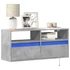 Kép 1/11 - Betonszürke falra szerelhető TV-szekrény LED-del 100x31x45 cm