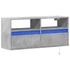 Kép 3/11 - Betonszürke falra szerelhető TV-szekrény LED-del 100x31x45 cm
