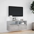 Kép 4/11 - Betonszürke falra szerelhető TV-szekrény LED-del 100x31x45 cm