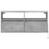 Kép 6/11 - Betonszürke falra szerelhető TV-szekrény LED-del 100x31x45 cm