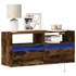 Kép 1/11 - Füstös tölgy színű fali TV-szekrény LED-ekkel 100x31x45 cm