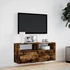 Kép 4/11 - Füstös tölgy színű fali TV-szekrény LED-ekkel 100x31x45 cm
