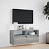 Kép 4/11 - Szürke sonoma színű fali TV-szekrény LED-del 100x31x45 cm