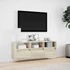 Kép 4/11 - Sonoma tölgy színű fali TV-szekrény LED-ekkel 130x31x45 cm