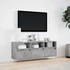 Kép 4/11 - Betonszürke falra szerelhető TV-szekrény LED-del 130x31x45 cm