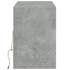 Kép 7/11 - Betonszürke falra szerelhető TV-szekrény LED-del 130x31x45 cm