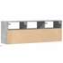 Kép 8/11 - Betonszürke falra szerelhető TV-szekrény LED-del 130x31x45 cm
