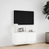Kép 4/11 - Fehér falra szerelhető TV-szekrény LED-lámpákkal 80x31x35 cm