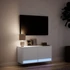 Kép 5/11 - Fehér falra szerelhető TV-szekrény LED-lámpákkal 80x31x35 cm