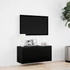 Kép 4/11 - Fekete fali TV-szekrény LED-világítással 80x31x35 cm