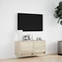 Kép 4/11 - Sonoma tölgy színű fali TV-szekrény LED-ekkel 80x31x35 cm