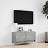 Kép 4/11 - Betonszürke falra szerelhető TV-szekrény LED-del 80x31x35 cm