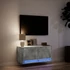Kép 5/11 - Betonszürke falra szerelhető TV-szekrény LED-del 80x31x35 cm
