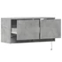 Kép 9/11 - Betonszürke falra szerelhető TV-szekrény LED-del 80x31x35 cm