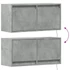 Kép 10/11 - Betonszürke falra szerelhető TV-szekrény LED-del 80x31x35 cm