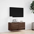 Kép 4/11 - Barna tölgyszínű fali TV-szekrény LED-del 80x31x35 cm