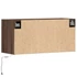 Kép 8/11 - Barna tölgyszínű fali TV-szekrény LED-del 80x31x35 cm