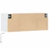 Kép 8/11 - Fehér falra szerelhető TV-szekrény LED-lámpákkal 100x31x35 cm