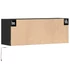 Kép 8/11 - Fekete fali TV-szekrény LED-világítással 100x31x35 cm