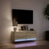 Kép 5/11 - Sonoma tölgy színű fali TV-szekrény LED-ekkel 100x31x35 cm