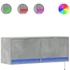 Kép 2/11 - Betonszürke falra szerelhető TV-szekrény LED-del 100x31x35 cm