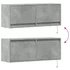 Kép 10/11 - Betonszürke falra szerelhető TV-szekrény LED-del 100x31x35 cm