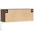 Kép 8/11 - Barna tölgyszínű fali TV-szekrény LED-del 100x31x35 cm
