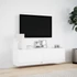 Kép 4/11 - Fehér falra szerelhető TV-szekrény LED-ekkel 140 x 31 x 38 cm