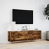 Kép 4/11 - Füstös tölgy színű fali TV-szekrény LED-ekkel 140 x 31 x 38 cm