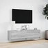 Kép 4/11 - Szürke sonoma színű fali TV-szekrény LED-ekkel 140 x 31 x 38 cm