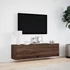 Kép 4/11 - Barna tölgy színű fali TV-szekrény LED-ekkel 140 x 31 x 38 cm