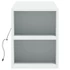 Kép 7/11 - Fehér falra szerelhető TV-szekrény LED-lámpákkal 135x31x39,5 cm