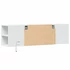 Kép 8/11 - Fehér falra szerelhető TV-szekrény LED-lámpákkal 135x31x39,5 cm