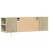 Kép 8/11 - Sonoma tölgy színű fali TV-szekrény LED-ekkel 135x31x39,5 cm