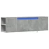 Kép 3/11 - Betonszürke falra szerelhető TV-szekrény LED-del 135x31x39,5 cm