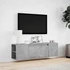 Kép 4/11 - Betonszürke falra szerelhető TV-szekrény LED-del 135x31x39,5 cm