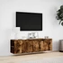 Kép 4/11 - Füstös tölgy színű fali TV-szekrény LED-ekkel 135x31x39,5 cm