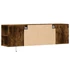 Kép 8/11 - Füstös tölgy színű fali TV-szekrény LED-ekkel 135x31x39,5 cm