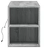 Kép 7/11 - Szürke sonoma színű fali TV-szekrény LED-del 135x31x39,5 cm