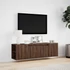 Kép 4/11 - Barna tölgyszínű fali TV-szekrény LED-del 135x31x39,5 cm