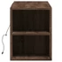 Kép 7/11 - Barna tölgyszínű fali TV-szekrény LED-del 135x31x39,5 cm